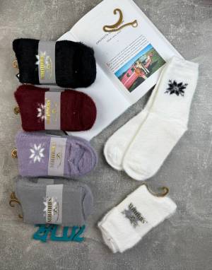 [10 пар Мех куницы] Женские теплые носки с ослабленной резинкой, р.36-41