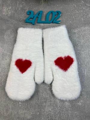 Женские варежки с мехом норки 70% меха, 20% фибра, 10% спандекс