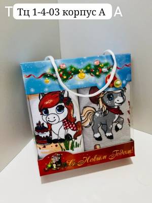 Набор из 2-х льняных полотенец 35х65 см в коробке