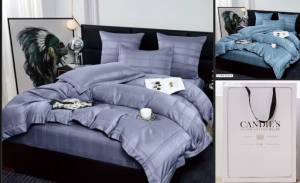 Комплект люксового постельного белья в подарочном пакете. Евро размер